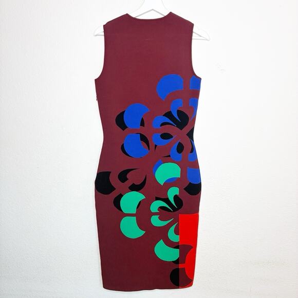 Alexander McQueen Broken Flower Jacquard Knit Dress L NWT - Picture 6 of 11